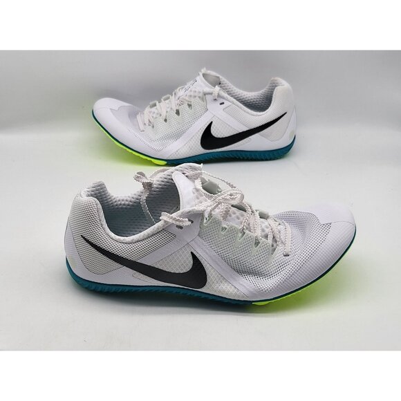 Nike‎ Zoom Rival Distance White Bright Spruce/Black FZ9653-102 Mens Size 8 - Picture 4 of 9